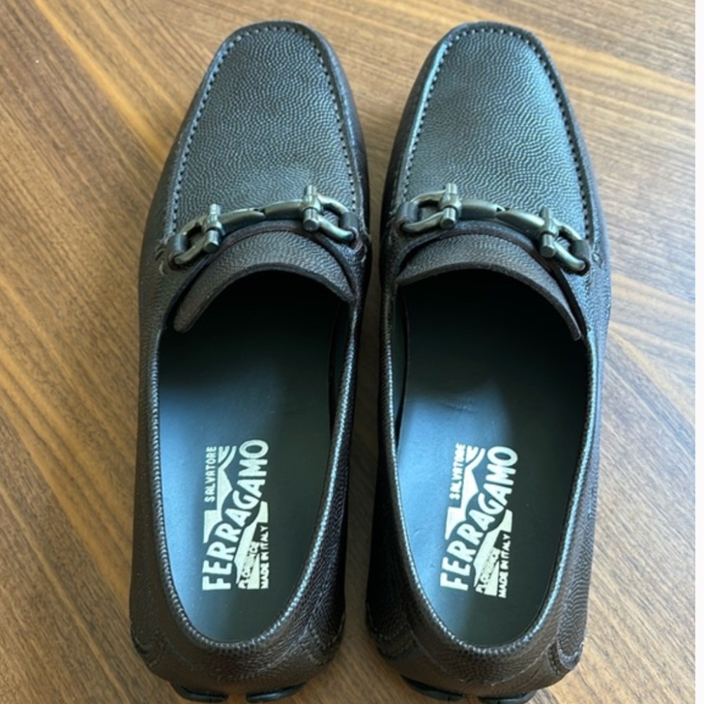 FERRAGAMO LOAFERS TAN BROWN
